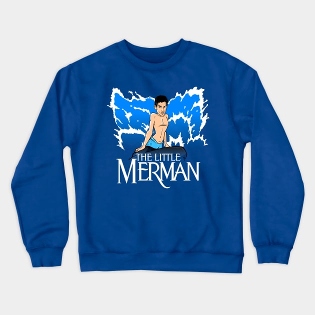 The Little Merman Crewneck Sweatshirt by boltfromtheblue